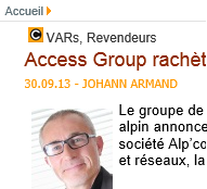 Access Group rachète le cableur savoyard Alpcom illustration